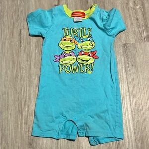 Nickelodeon Kids Blue Turtle Power One Piece 18-24M